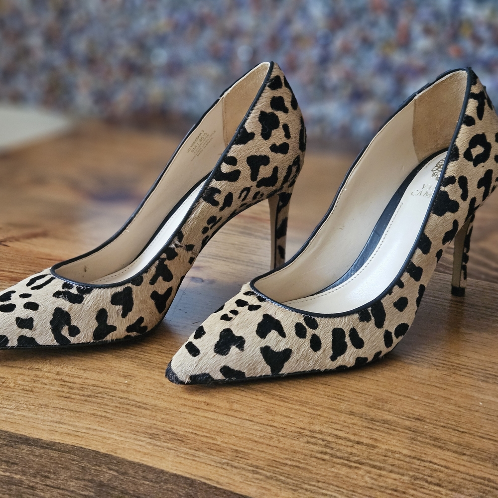 Vince Camuto Animal FabeicPrint Heels